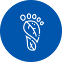 Image icon showing a foot