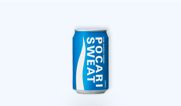 Pocari sweat can-packaged drink