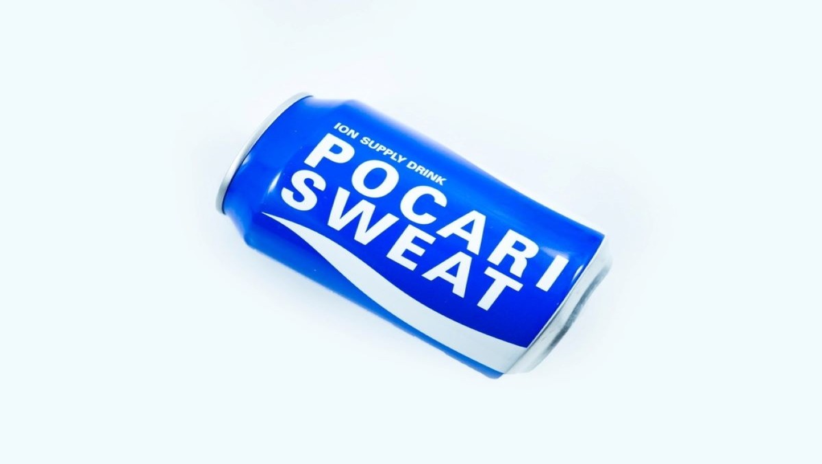 A bottle of Pocari Sweat